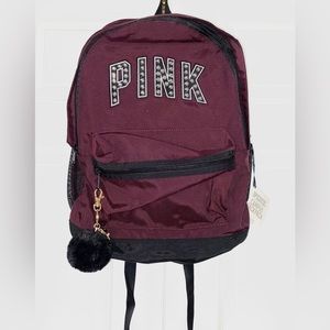 PINK bling campus backpack